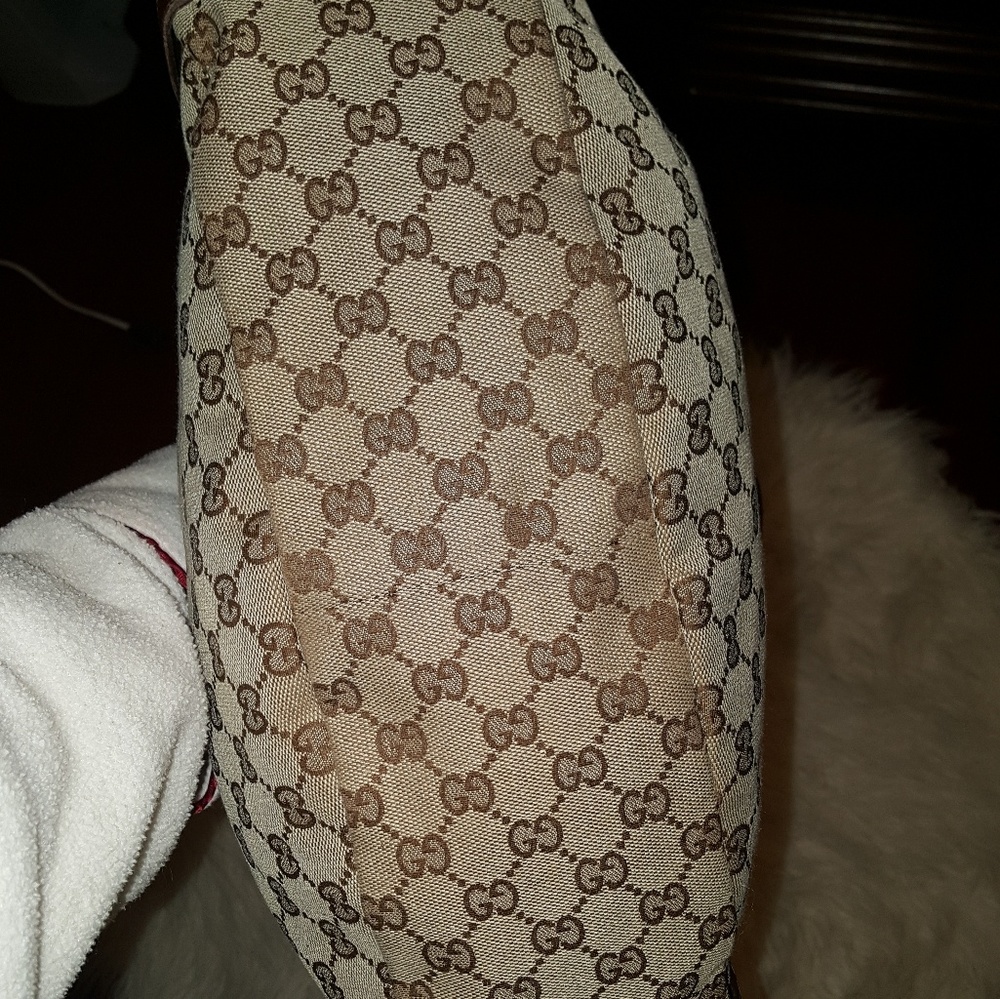 *FINAL SALE*Authentic Gucci Canvas Handbag - Picture 7 of 8